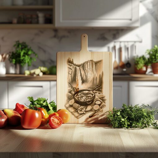Yosemite Seafood Boil Charcuterie Board Engraving File, Kitchen