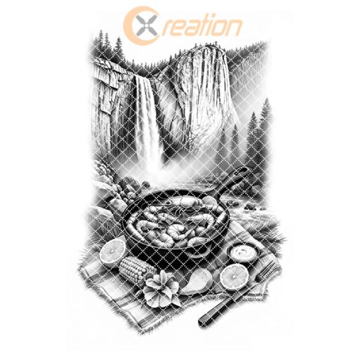 Yosemite Seafood Boil Charcuterie Board Engraving File, Kitchen