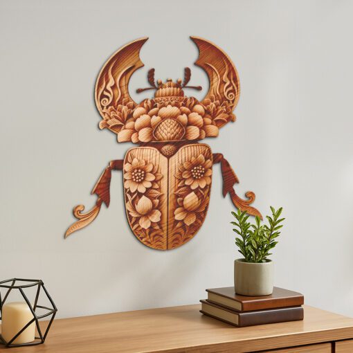 3D Insect Illusion Laser Engraving File, Bark Beetle