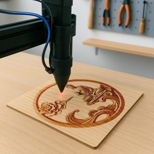 File di Incisione Laser 3D con Illusione del Buddha, Arte Murale Zen, Decorazioni Meditative per la Casa - immagine 3