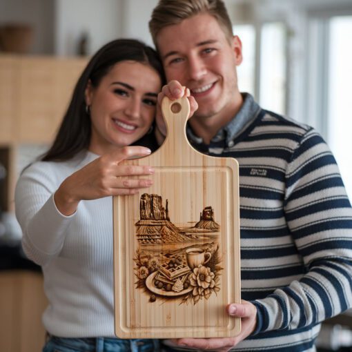 Charcuterie Board Engraving File, American Brunch Design, Monument