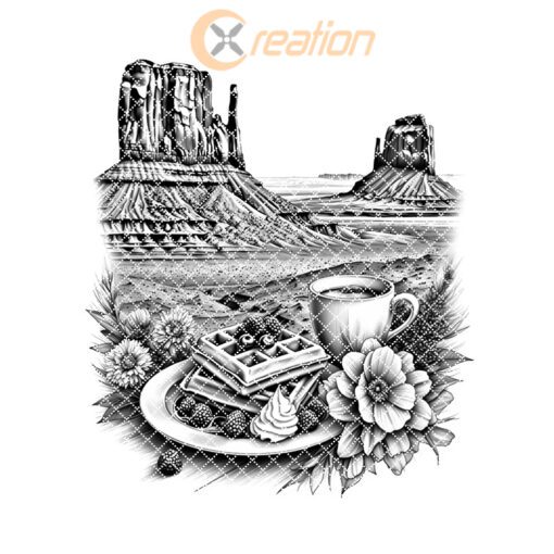 Charcuterie Board Engraving File, American Brunch Design, Monument