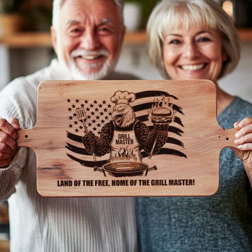 Charcuterie Board Engraving File, Eagle Grill Master Burger,