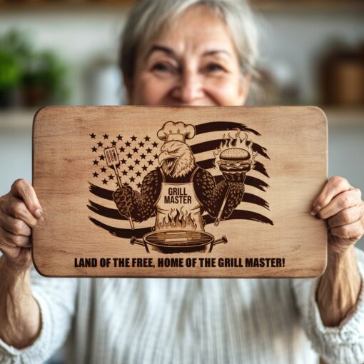 Charcuterie Board Engraving File, Eagle Grill Master Burger,