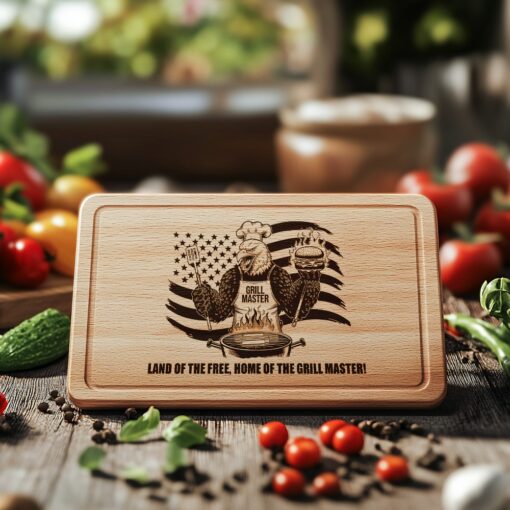 Charcuterie Board Engraving File, Eagle Grill Master Burger,