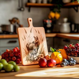 Charcuterie Board Engraving File, Moose and Deer, Rustic