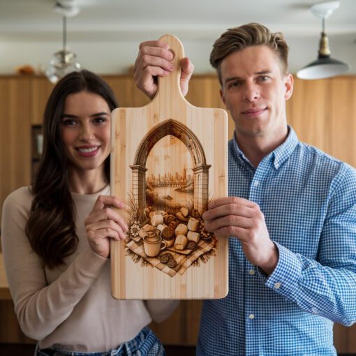 Charcuterie Board Laser Engraving File, American S Mores