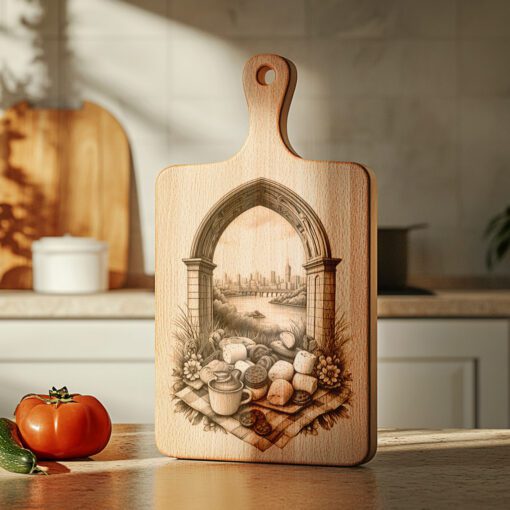 Charcuterie Board Laser Engraving File, American S Mores