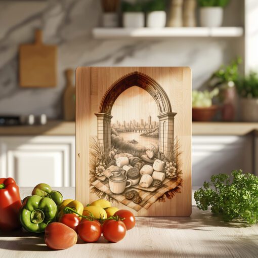 Charcuterie Board Laser Engraving File, American S Mores