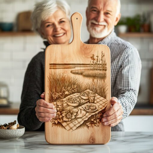 Charcuterie Board Laser Engraving File, Cobb Salad Everglades