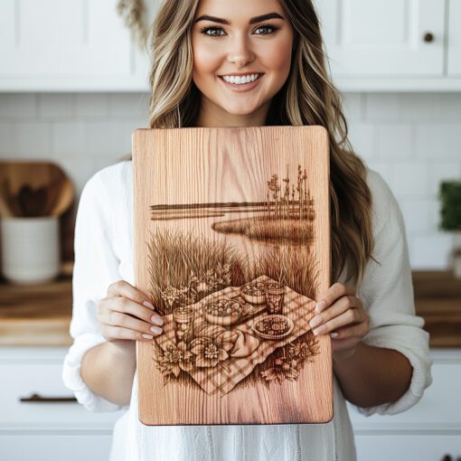 Charcuterie Board Laser Engraving File, Cobb Salad Everglades