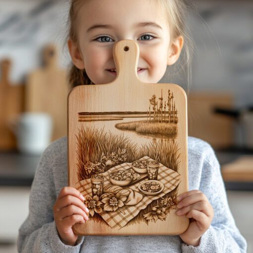 Charcuterie Board Laser Engraving File, Cobb Salad Everglades