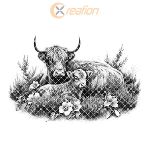 Charcuterie Board Laser Engraving, Highland Cows, Rustic Kitchen