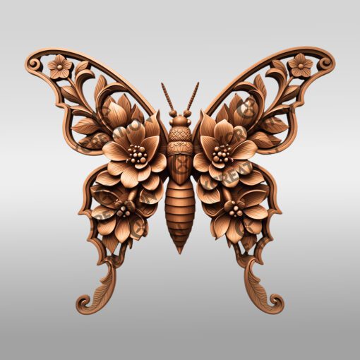 Earwig 3D Illusion Laser Engraving File, Nature Inspired