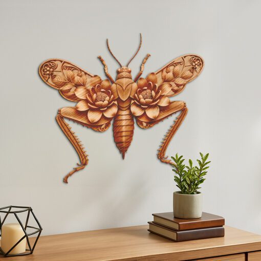 Grasshopper 3D Illusion Laser Engraving File, Intricate Nature