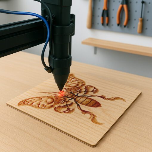 Insect 3D Illusion Laser Engraving File, Ornate Termite