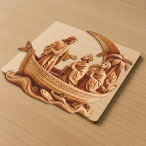 Jesus 3D Illusion Engraving File, Christian Wall Art,