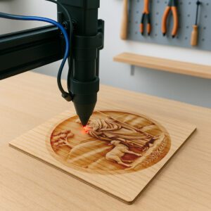 Jesus 3D Illusion Laser Engraving Design, Christian Wall