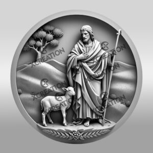 Jesus 3D Illusion Laser Engraving Design, Christian Wall