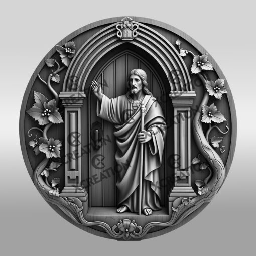 Jesus 3D Illusion Laser Engraving File, Christian Home