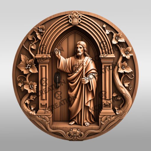 Jesus 3D Illusion Laser Engraving File, Christian Home