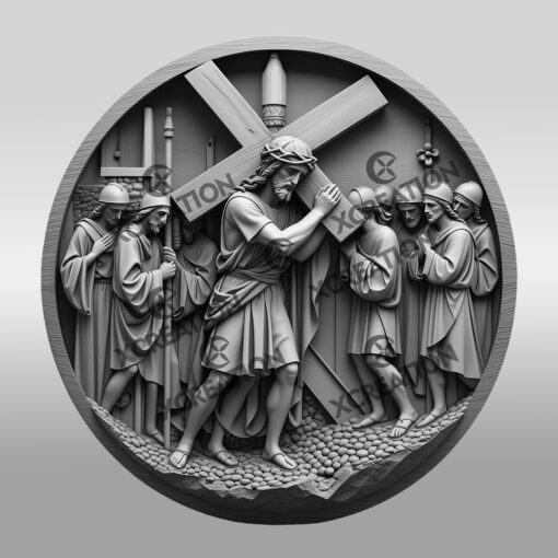 Jesus 3D Illusion Laser Engraving File, Christian Wall