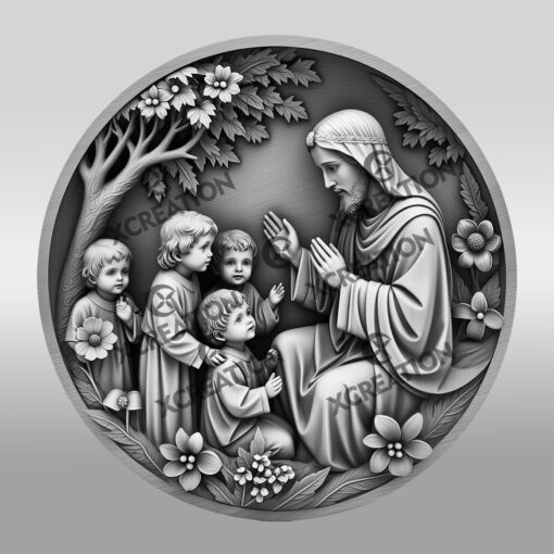 Jesus 3D Illusion Laser Engraving File, Christian Wall