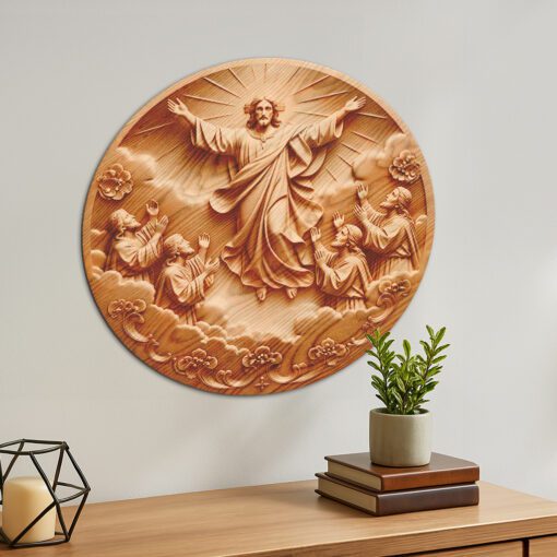 Jesus 3D Illusion Laser Engraving File, Christian Wall