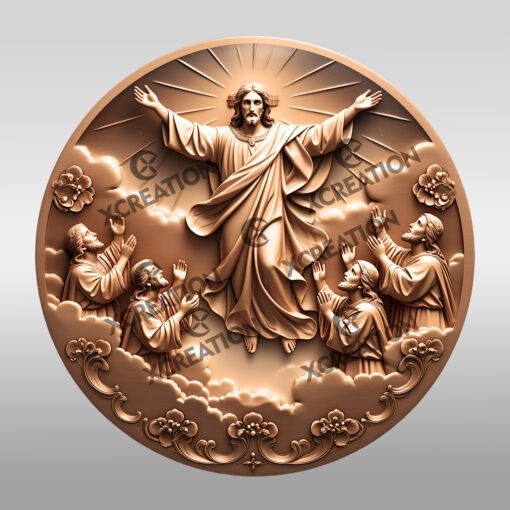 Jesus 3D Illusion Laser Engraving File, Christian Wall