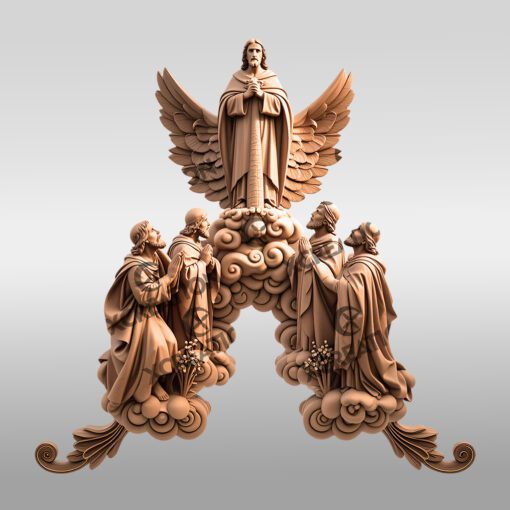 Jesus 3D Illusion Laser Engraving File, Christian Wall