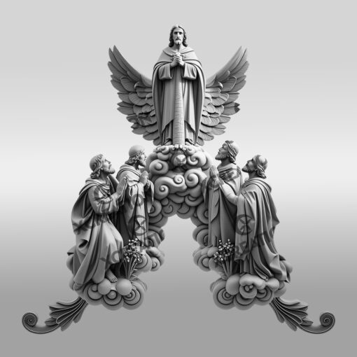 Jesus 3D Illusion Laser Engraving File, Christian Wall