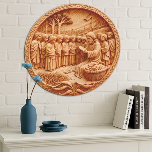Jesus 3D Illusion Laser Engraving File, Christian Wall