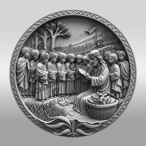 Jesus 3D Illusion Laser Engraving File, Christian Wall