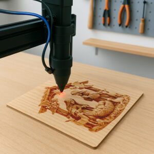 Jesus 3D Illusion Laser Engraving File, Nativity Scene,