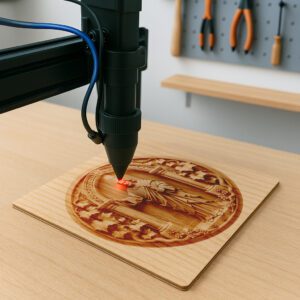 Jesus 3D Illusion Laser Engraving File, Ornate Door