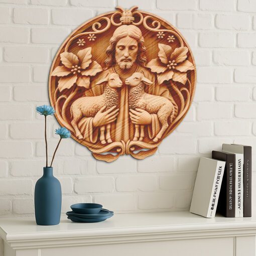 Jesus 3D Illusion Laser Engraving File, Religious Art,