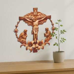 Jesus 3D Illusion Laser Engraving File, Religious Wall