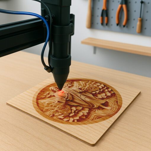 Jesus 3D Illusion Laser Engraving File, Religious Wall
