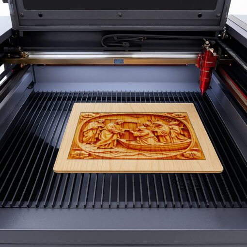 Jesus 3D Illusion Laser Engraving File, Walking On