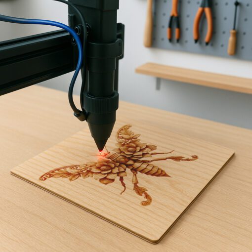 Walking Stick Insect 3D Illusion Laser Engraving File,