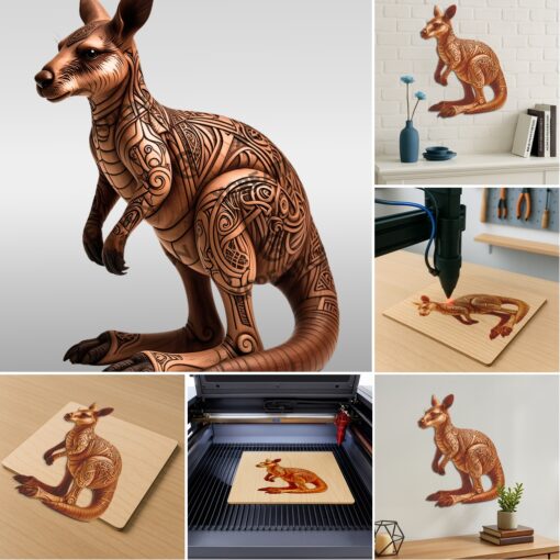 3D Animal Illusion Laser Engraving Bundle, Wild Art