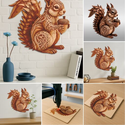 3D Animal Illusion Laser Engraving Bundle, Wild Art