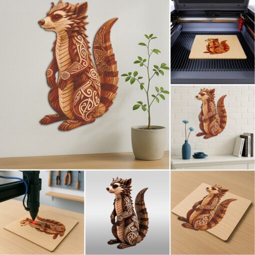 3D Animal Illusion Laser Engraving Bundle, Wild Art