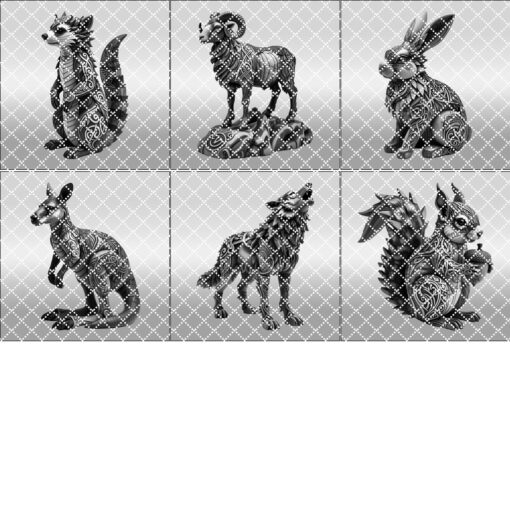 3D Animal Illusion Laser Engraving Bundle, Wild Art