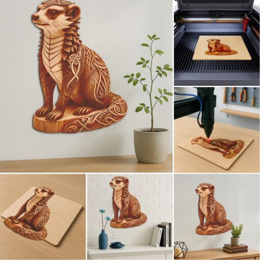 3D Animal Illusion Laser Engraving Bundle, Wild Art
