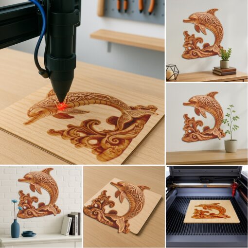 3D Animal Illusion Laser Engraving Bundle, Wild Creature