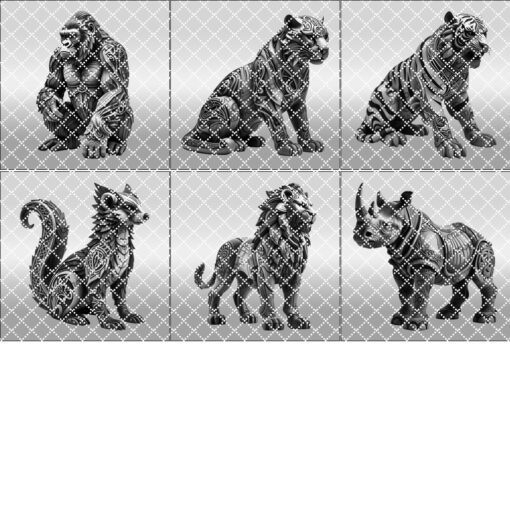 3D Animal Illusion Laser Engraving Files Bundle, Wild