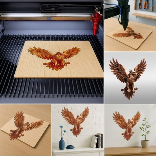 Animal 3D Illusion Laser Engraving Bundle, Wild Art