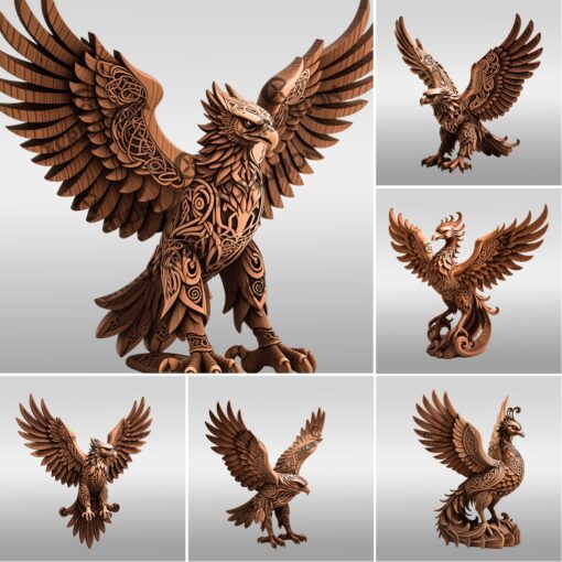 Animal 3D Illusion Laser Engraving Bundle, Wild Art