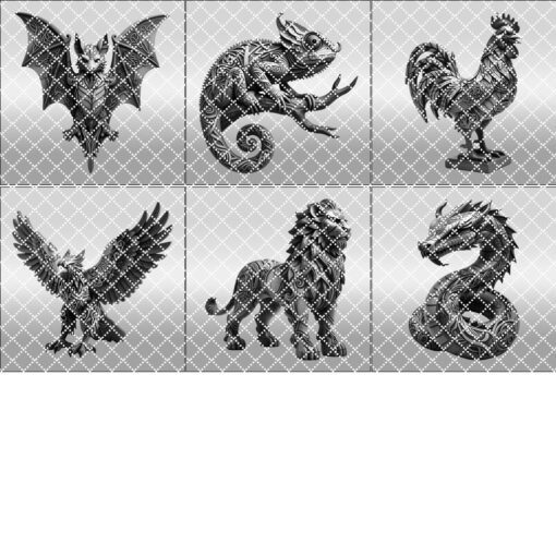 Animal 3D Illusion Laser Engraving Bundle, Wild Art